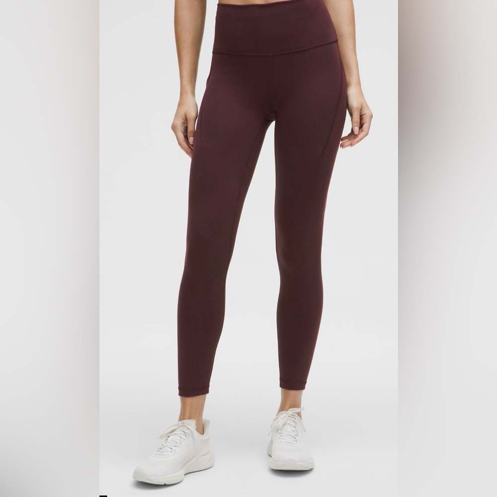 Women's Burgundy Leggings - Lulu wunder